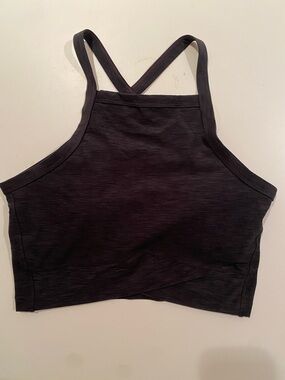 Prana Black Racerback Crop Tank